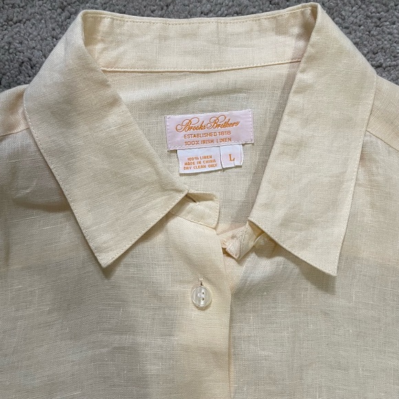 Brooks Brothers Long Sleeve Linen Shirt Men's XL / eaa513267 main image 0